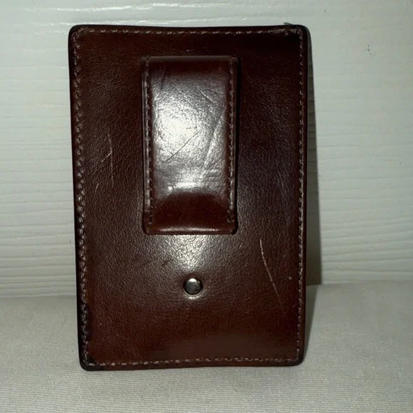 Coach Rich Brown Leather Card Holder - Picture 6 of 6